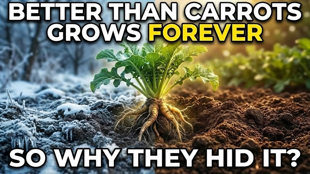 Better Than Carrots. Plant Once, Harvest Forever, Even In Winter.. That's Why They Buried It.