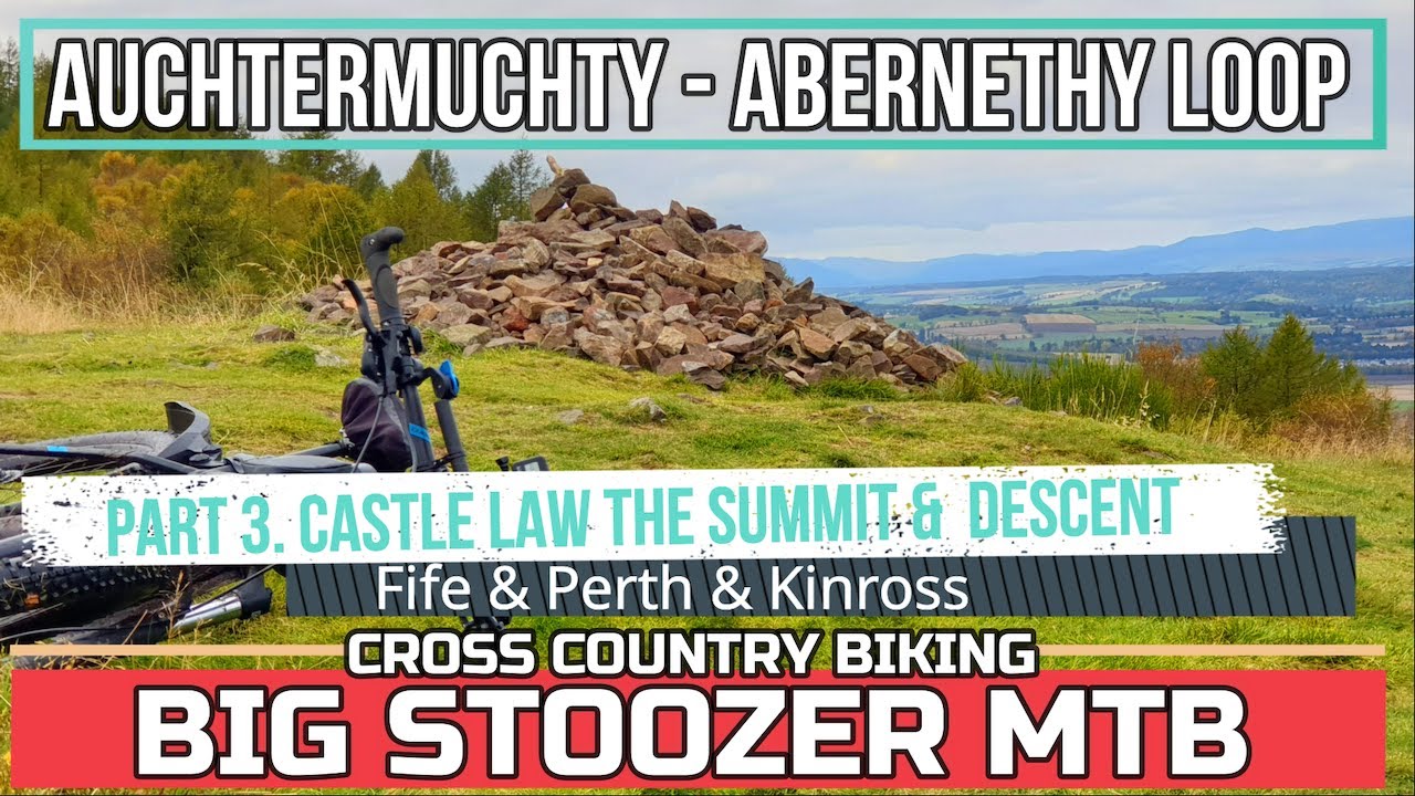 Auchtermuchty - Abernethy Loop. Action Cam Part 3. Castle Law. The Summit & Descent.