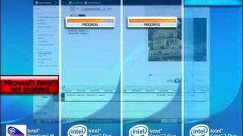 Intel Centrino Mobile technology comparison - Movie Maker