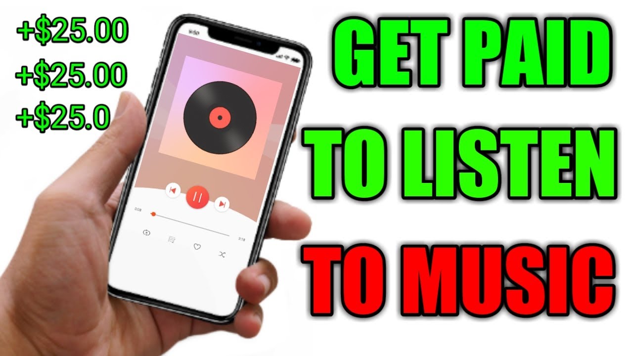 Make Money Listening To Music For Free (Paypal Fast)| $25 Per Invite