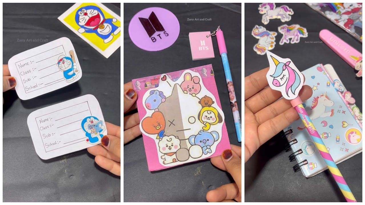 DIY SCHOOL SUPPLIES IDEAS - BACK TO SCHOOL HACKS AND CRAFTS - YouTube