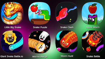 Apple Worm,Little Big Snake,Snake Puzzle,Snake Clash,Worms Merge,Worm Hunt,Giant Snake Battle.io