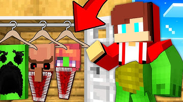 JJ Can Shapeshift Into SCARY To Prank Mikey in Minecraft Maizen