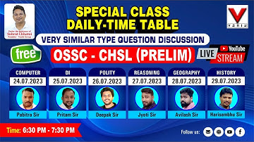 28th JULY | GEOGRAPHY | OSSC CHSL MEMORY BASED QUESTION DISCUSSION BY VANIK BEST FACULTY#vanik
