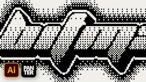 How to Make Y2K Bitmap Dither Effect in Illustrator (Fully Editable)