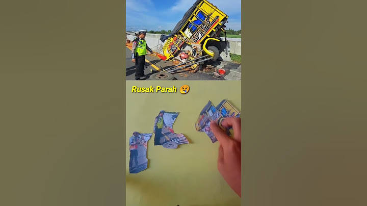 Truk Oleng Tabrakan Rusak Parah 😢 #trukoleng #truck #mobilmobilan