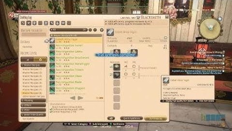 FFXIV: patch 5.3 crafting rotation level 80*** 35 Durability 100% HQ foodless, tealess, NQ mats only