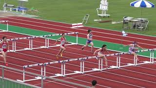 2020 秋田県高校陸上県北支部大会 女子 100mH 決勝