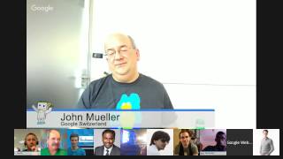 English Google Webmaster Central office-hours hangout