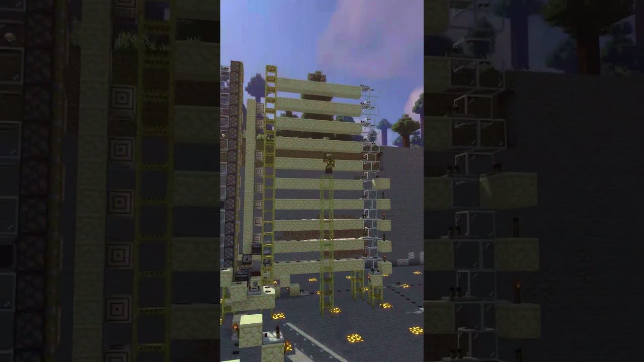 Making my Nether Tree Farm on Truly Bedrock #minecraft #minecraftshorts