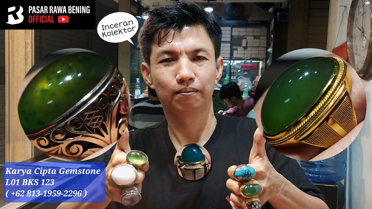 Bacan Super Unik Warna Pucuk Pisang,Kelas Kolektor Punya ( Karya Cipta Gemstone - Pasar Rawa Bening)