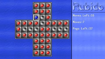 VIRCON32 RUBIDO SOLO PEG SOLITAIRE ELEMENTS VIRTUAL GAME CONSOLE VIRCON 32 Carra THANKS TO VASILIS