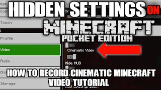 HOW TO RECORD CINEMATIC MINECRAFT VIDEO ON MOBILE | MINECRAFT CINEMATIC VIDEO TUTORIAL | JOHNLENBERT