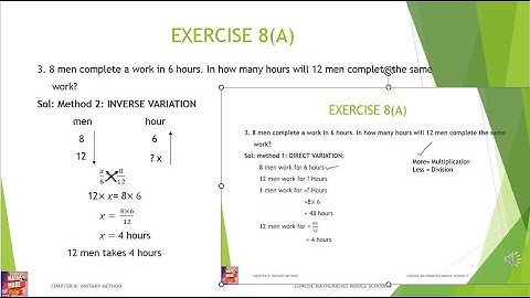 WORD PROBLEMS ON UNITARY METHOD Using 2 methods DIRECT VARIATION METHOD & INVERSE VARIATION METHOD
