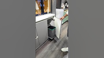 Dolap Kapaklı Akıllı Çöp Kutusu! | Şık & Hijyenik Çözüm ✨  #kitchen