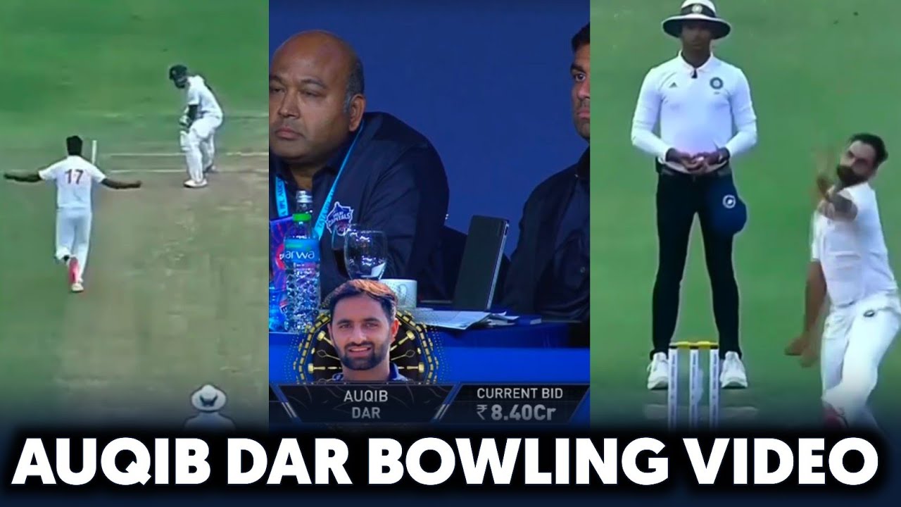 IPL 2026 Auqib Dar Bowling video || DC new player