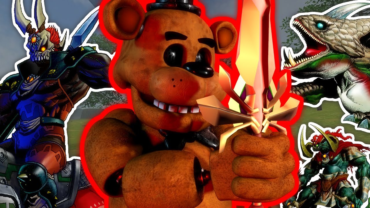Zelda Ocarina of time Boss Rush Mod but playing as Freddy Fazbear