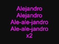 Lady GaGa- Alejandro (Lyrics)