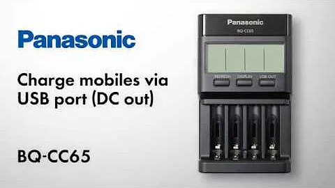 Charger Eneloop BQ CC65 Charge mobiles via USB port