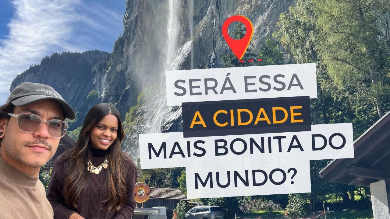 A terceira maior queda d'água da EUROPA !  Lauterbrunnen é o paraiso.
