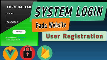 cara membuat sistem login website sekolah #4 - User Registration