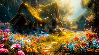 A Beautiful Cottage in the Flowers Forest 🌺 Magical Music & Flute - Sleep Faster, Soothe the Soul