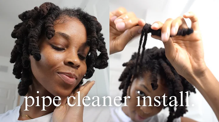pipe cleaner curls on locs, the install (part 1)