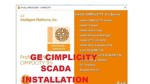 GE Cimplicity SCADA Installation