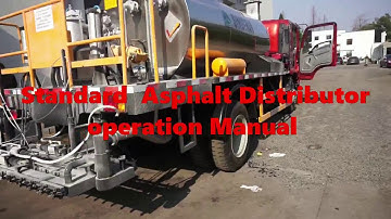 standard asphalt distributor operation video