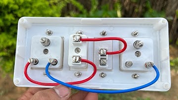 2Sockets + Switch + Fuse Board wiring 😁|