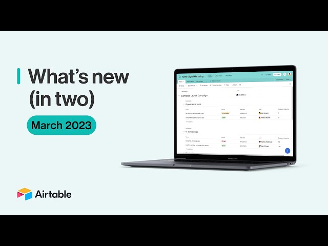 What's New in March 2023