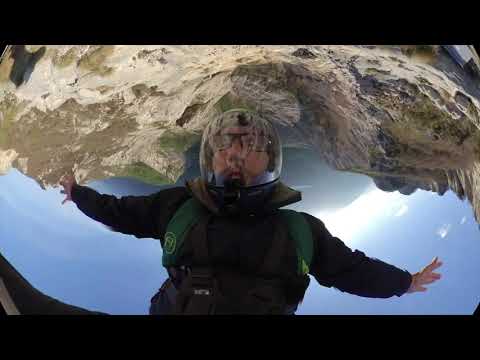 BASE JUMP Brento, Italy, triple front-flip, slick tracking