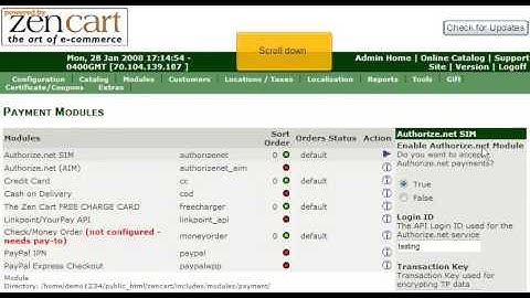 How to add payment modules in Zen Cart