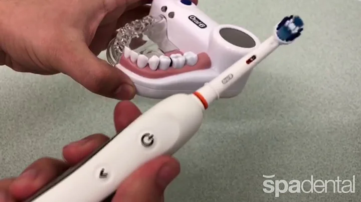 Thomas Wardiell explains how to use an Oral-B electric toothbrush