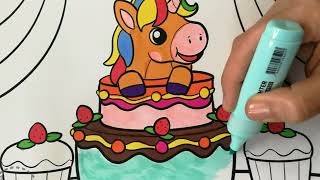 Coloring,Unicorn Coloring Page for Kids,Learn Colors screenshot 2