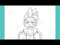 how to draw yugo nansui from beyblade drawing