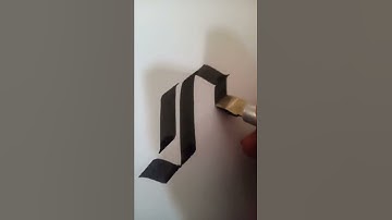 Calligraphy letter (A) Calligraphy with pilot parallel pen writing. like and subscribe