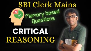Score High in Critical Reasoning | Memory Based questions | SBI | IBPS | PO | Clerical