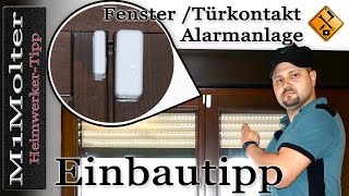 Fenster / Türkontakt für Funk Alarmanlagen - Ratgeber Einbau von M1Molter