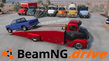 Beamng Vintage Ramp Truck Update v0.6 (Working Winch + Utility  Update)