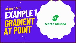 MATHS GRADE 12|GRADIENT AT A POINT EXAMPLE 1
