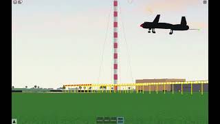 SR-71 Blackbird landing