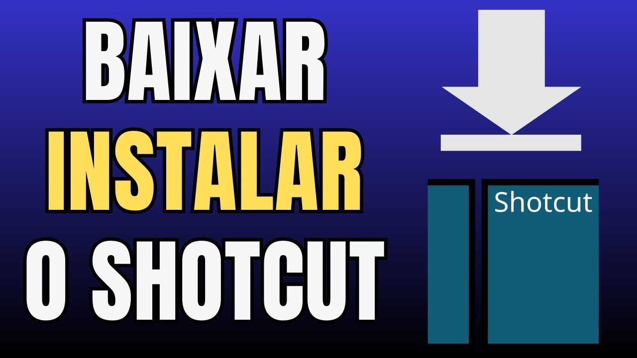Como Instalar o Shotcut (ATUALIZADO 2026) - MELHOR EDITOR de VÍDEO GRÁTIS
