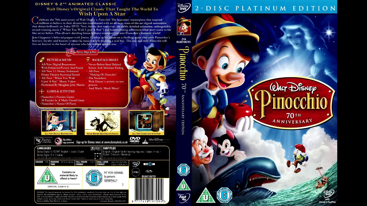 DISNEY COMPANY Pinocchio [DVD]