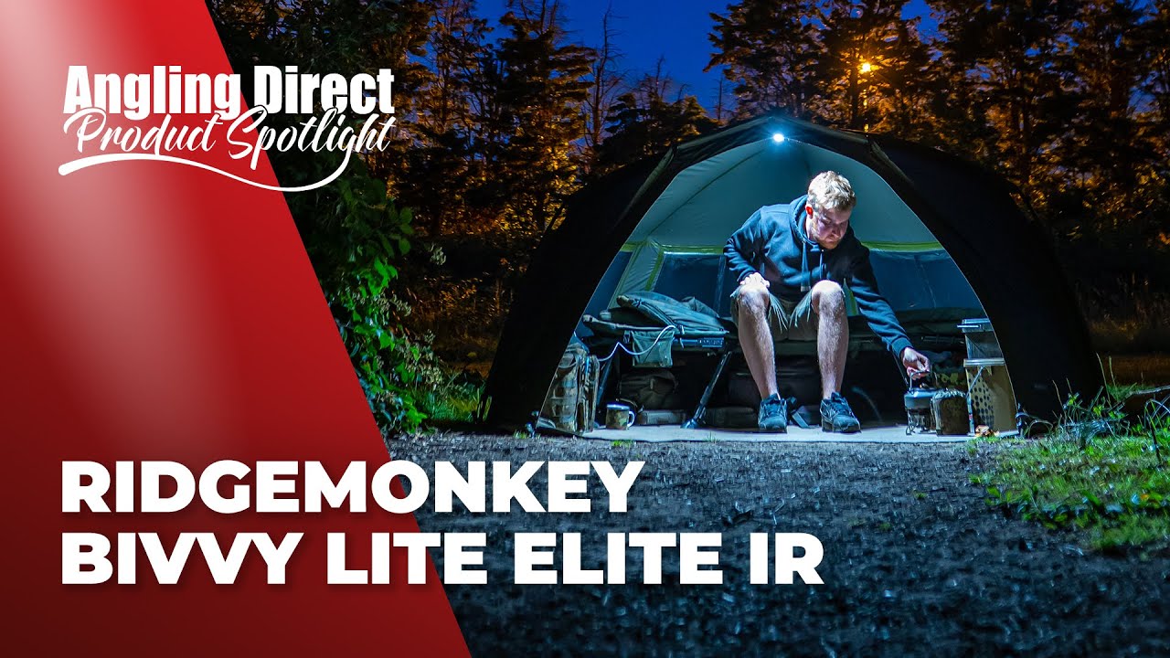 RidgeMonkey Bivvy Lite Elite IR Carp Fishing Ridge Monkey Bivvy Light 