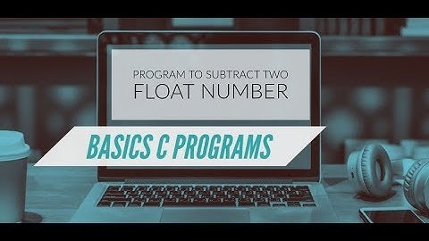 C Program to subtract two float number