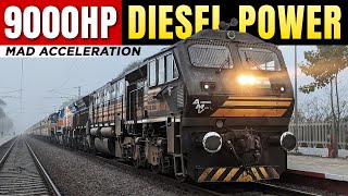 Double Diesel Trains Acceleration | Diesel Power | Indian Railways