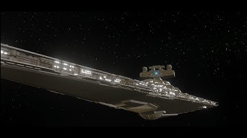 star destroyers exiting hyperspace test animation blender.