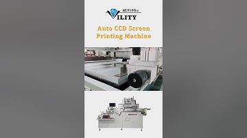 #Vility #automatic #screenprinting  Sheet to sheet  CCD Vision Screen Printing Machine for PET film