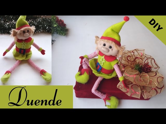 Duende navideño/manualidad en fieltro/Decoración Navideña/Medidas del duende  en la descripción - YouTube